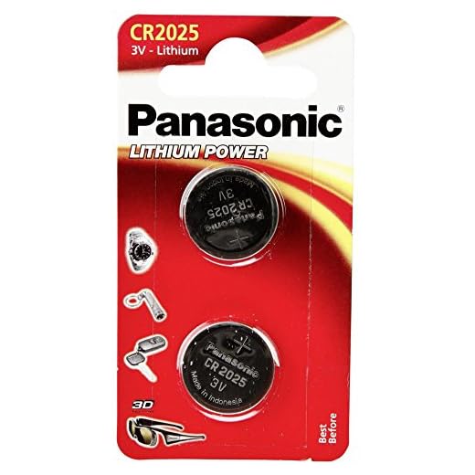 Panasonic CR2025 Lithium Knopfzelle, 3V, 2er Pack