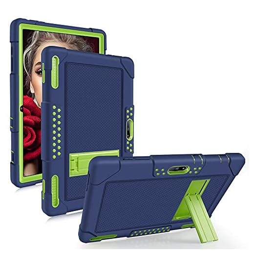 FIEWESEY for Pritom M10 Inch Case, Heavy-Duty Drop-Proof Shock-Resistant Kids Friendly Protective case for QuntiCO Y10/Voger priorpad X100/Digiland Tablet DL1036/Gateway 10.1 HD Tablet(Navy/Green)
