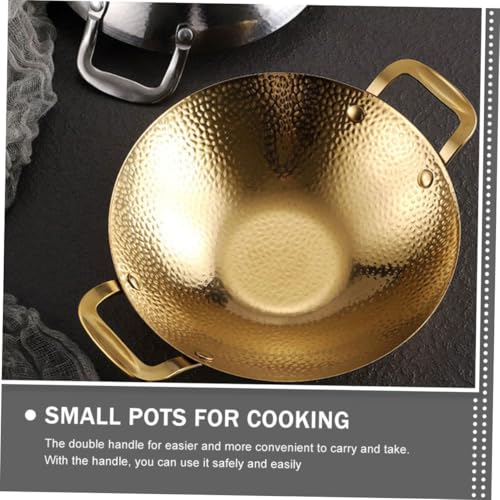Ounona olla pequeña de acero inoxidable para cocina miniatura 3