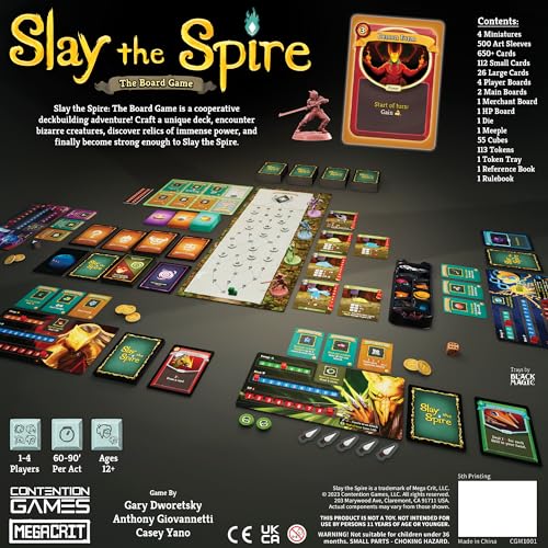 slay the spire the board game - cooperative fantasy board game