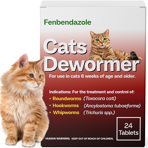 Fenbendazole Dewormer Tablets for Cats