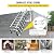 Retractable Loft Access Ladder, Attic Stairs Pull Down System for Wall Height 9.8~11.5ft, Wall Mounted Telescoping Attic Ladder Wide 27.6in, Foldable Ladder for Home, 660lb Capacit (13 Steps)