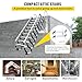 14 Steps Retractable Loft Foldable Ladder, Extra Wider 4in, Stairs Pull Down System for Height 11.5ft, Wall-Mounted Collapsible Ladder, Attic Stairs with 2 Handrails, 660lb Capacit (14 Steps)