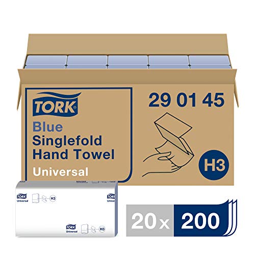 Tork Zickzack-Handtücher Blau H3, Advanced-Qualität, geprägt, 15 à 250 Tücher, 290186