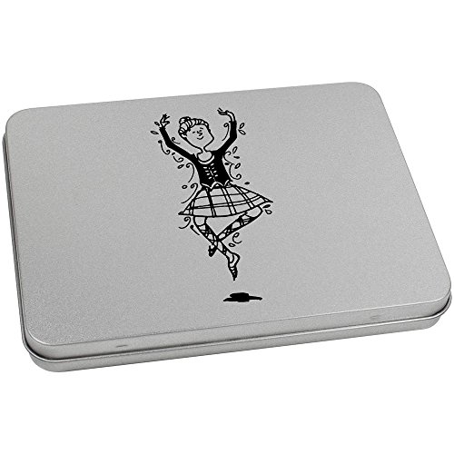 Azeeda 170mm 'Highland Dancer' Metal Hinged Tin/Storage Box (TT00098088)