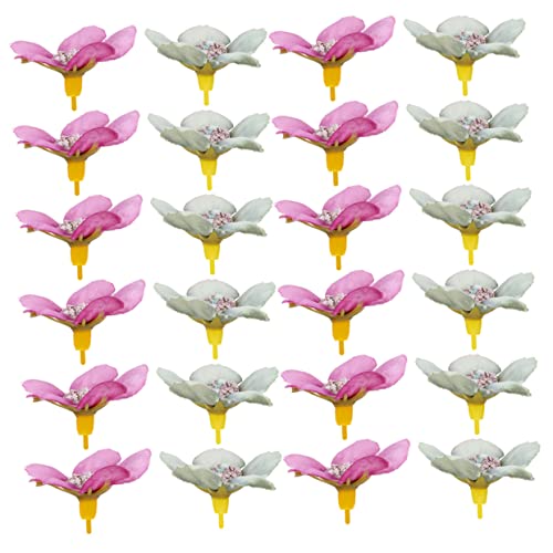 JUMPLAWN Cabezas De Flores De Artificiales Miniatura Decoración De Margaritas Artificiales para Manualidades y Bodas Accesorios Decorativos De DIY