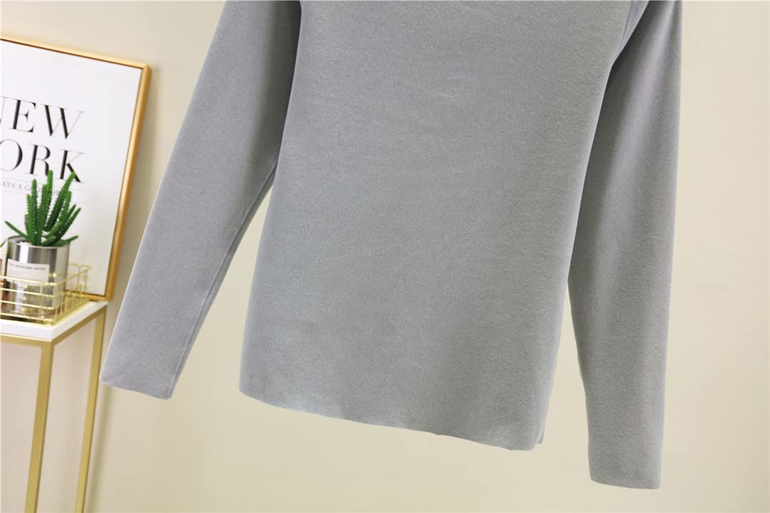 Damen Nahtlose Thermounterwäsche Zweiteiliges Set Doppelseitige Velours Thermounterwäsche, türkis, 42