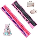 Playing Mold Zipper Chain Silicone Molds for DIY Cake Fondant Biscuit Cookies Soap Sugar Pudding Chocolate Hard Candies Dessert Candle Decor Purse Bag Mold