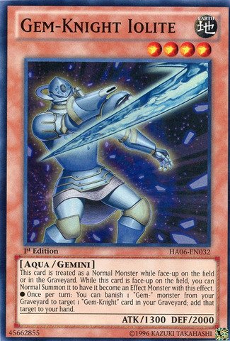 Amazon.com: YU-GI-OH! - Gem-Knight Iolite (HA06-EN032) - Hidden
