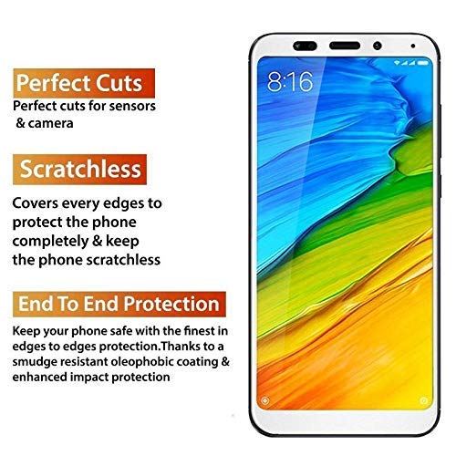 Image of VZZR? Premium Tempered Glass for Redmi Note 5 Pro Screen Protector [11D] - Full HD, Full Glue, Shatterproof, Anti Scratch Screen Guard For Redmi Note 5 Pro (White Edition)