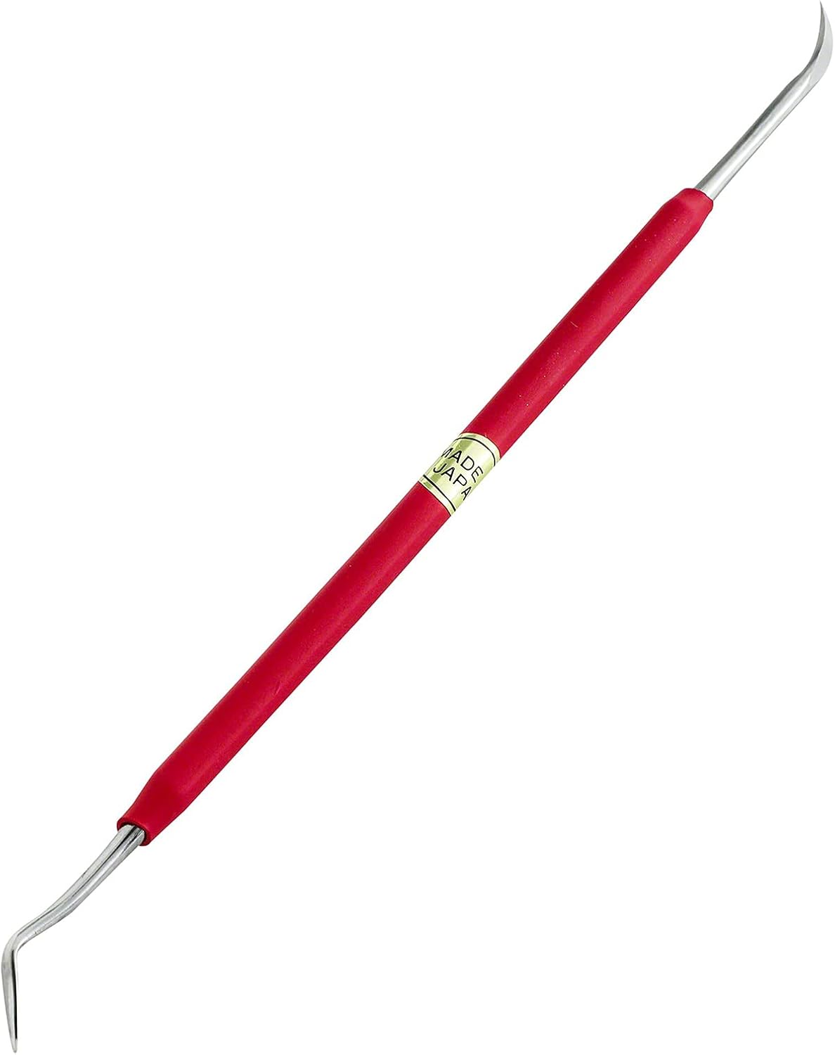 Wazakura Small Double Jin Knife for Bonsai 6.8 inches (175 mm) Made in Japan, Deadwood Carving Tool, Japanese Shari Bark Scraper - Silver