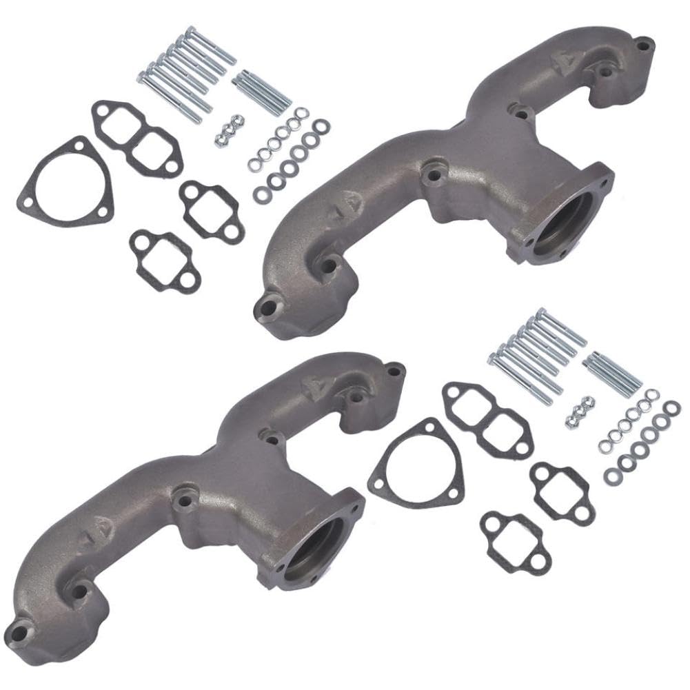 Collettori di Scarico 2 Pezzi in Ferro nodulare con Guarnizione Compatibile con SBC 283 305 350 400