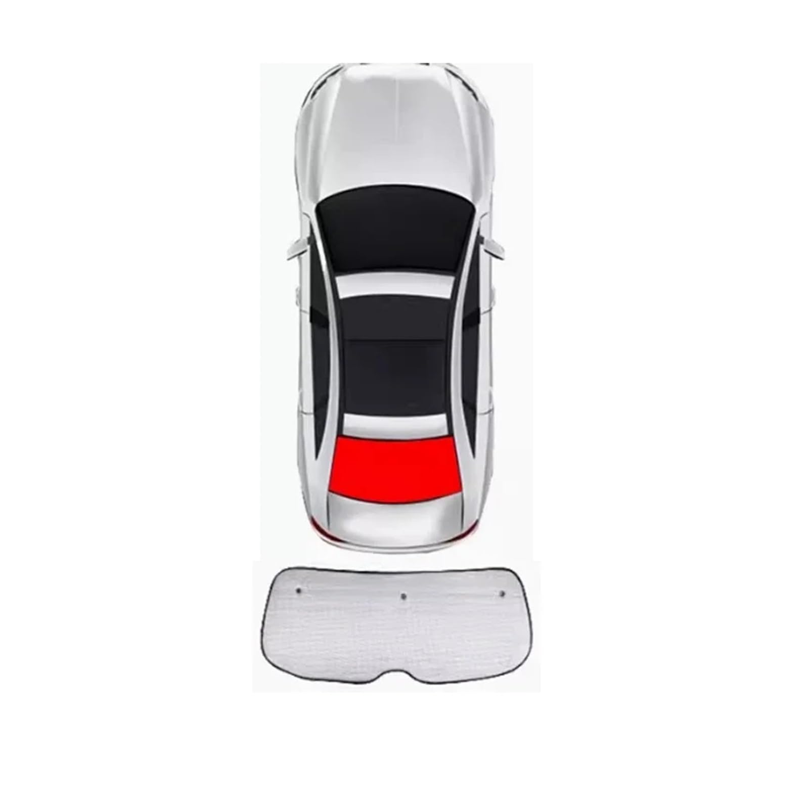 Kfz Outdoor Abdeckplane Für Citroen Für Xsara Für Picasso 2004 2005 2006 2007 Auto Windschutzscheibe Sonnenschirm Wärmedämmung Auto Zubehör Autoscheiben Sonnenschutz(Rear Windshield)