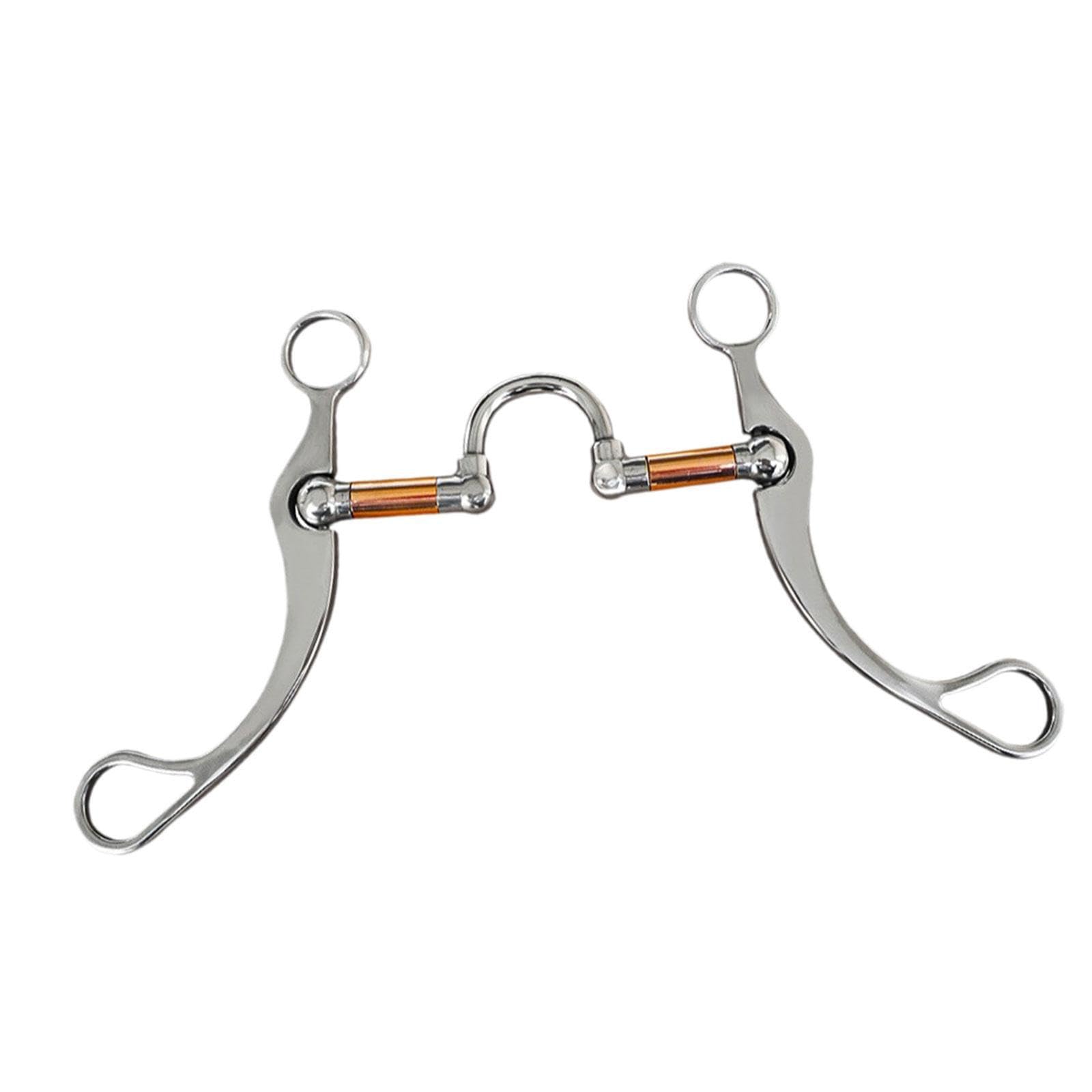 Addestramento del cavallo con per cavallo in acciaio inossidabile, filetto a bocca in rame, che fornisce una comunicazione chiara e comfort ogni momento. Filetto a bocca