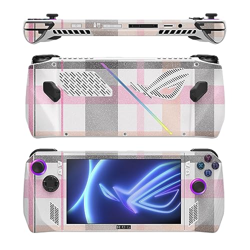 Image of MightySkins Glossy Glitter Skin Compatible with Asus ROG Ally - Plaid | Protective, Durable High-Gloss Glitter Finish | Easy to Apply, Remove, and Change Styles