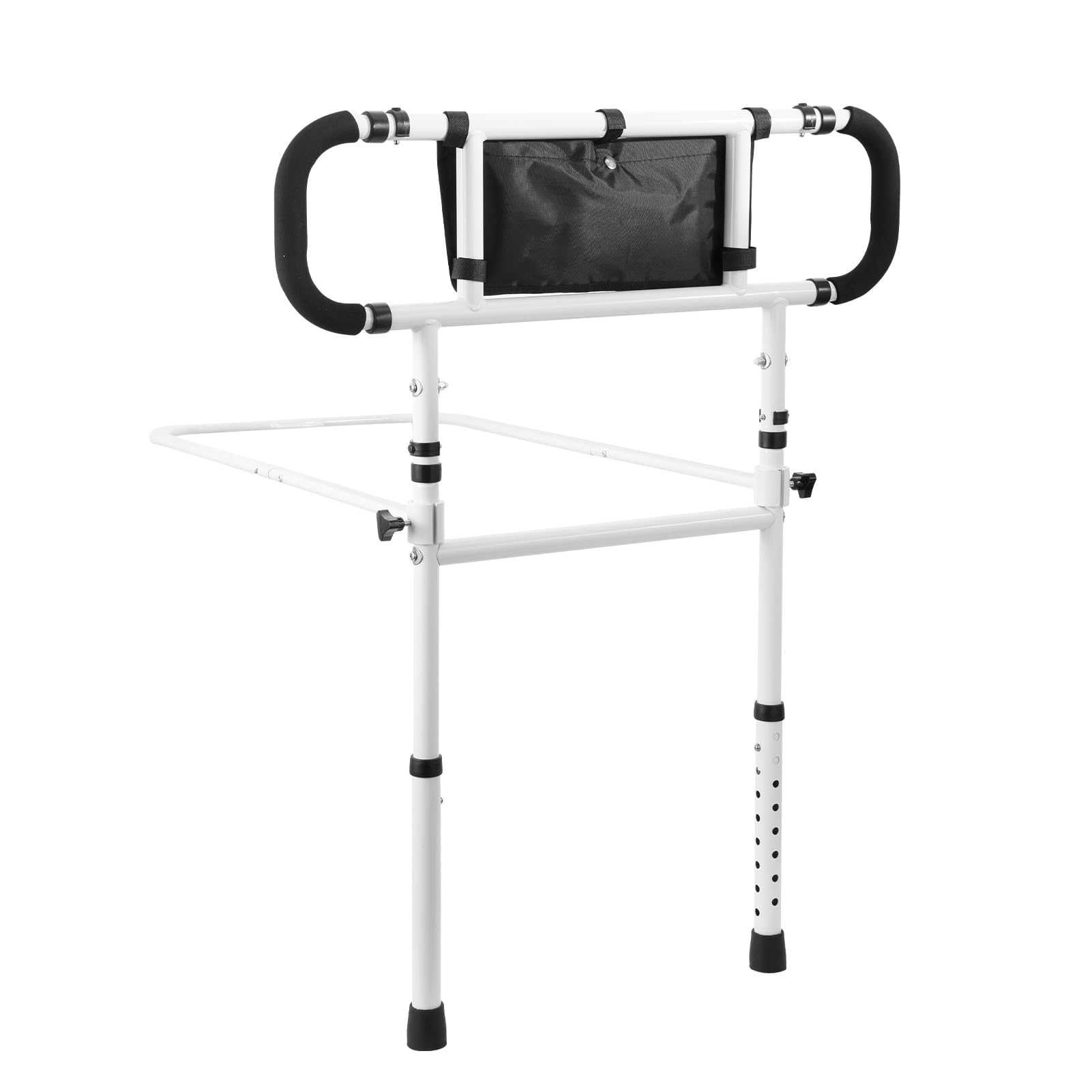 Adult Bed Rails for Seniors | Adjustable Height Bed Cane Side Railings | Foldable Mobility Assist Support Bedrails for Seniors Patients, Can Withstand 300LB