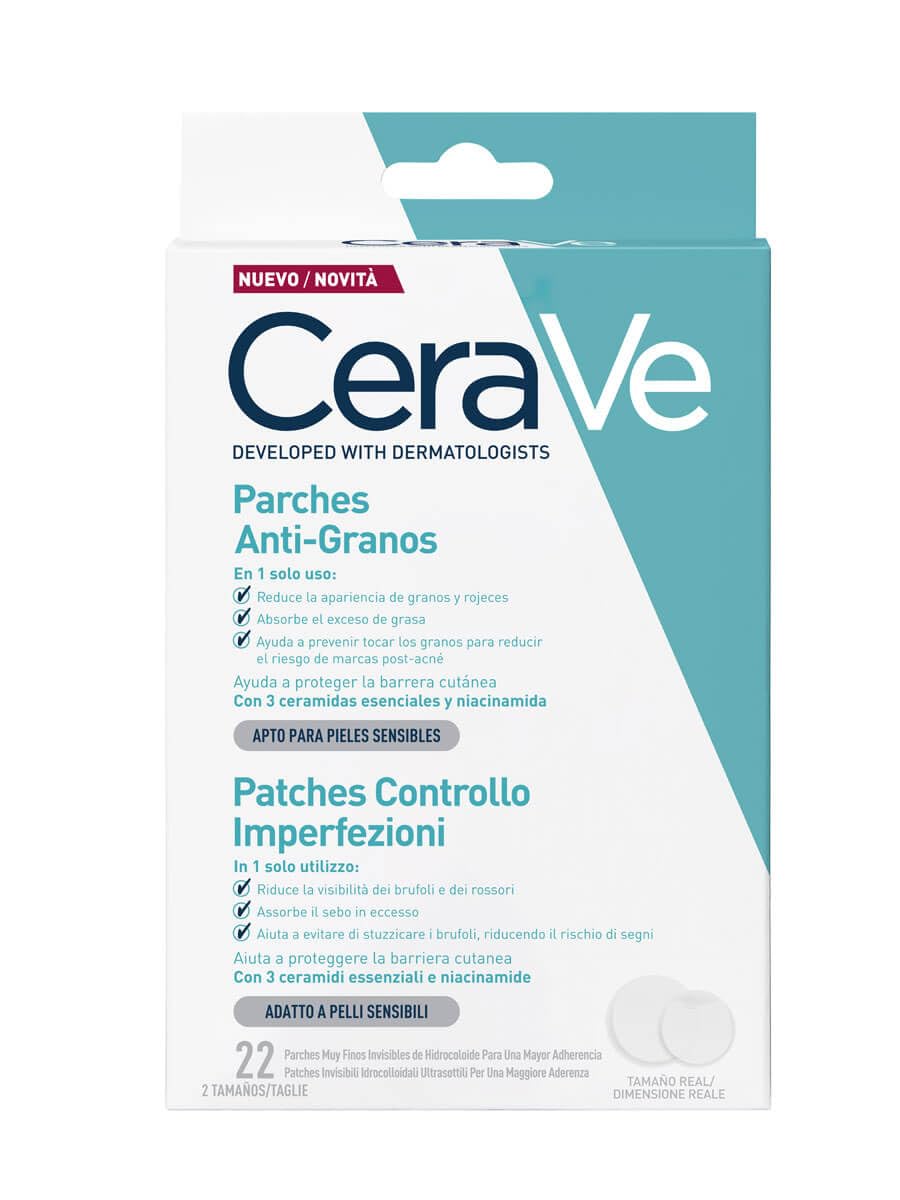 CeraVe Blemish Barrier Patches 22 Pack - Discreet Cover Patches for Blemish-Prone Skin That Shield and Protect a Blemish Day and Night and Help You Stop Touching and Picking