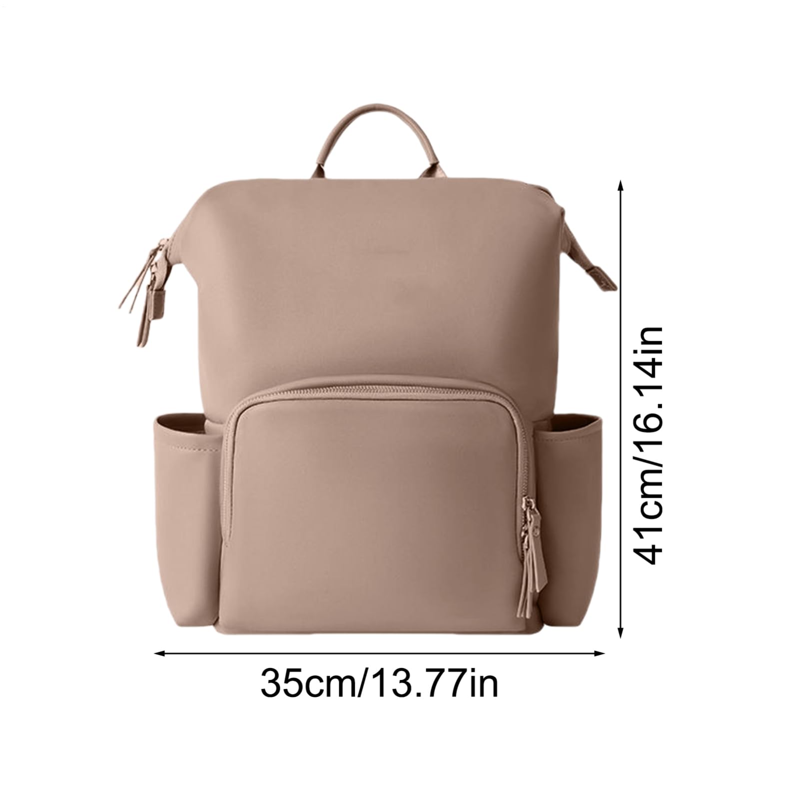 Bolsa de pañales de cuero, mochila de pañales de cuero Bolsa para bebés