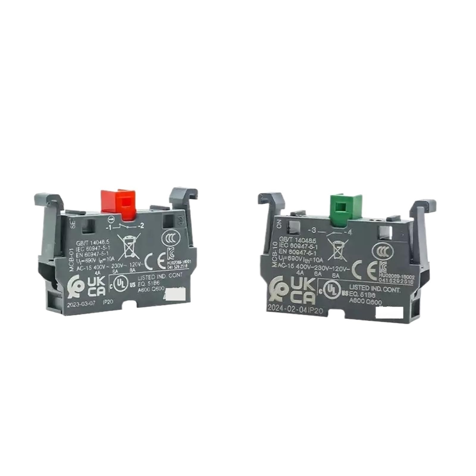 MEIFUUDWPJG Push Button Contact Base MCB-10/01 MCBH-00 MLBL-01R/01G/01Y/01L/01W/07R/07G/07Y/07W/07L MCBH5-00(MCB-01 Red)