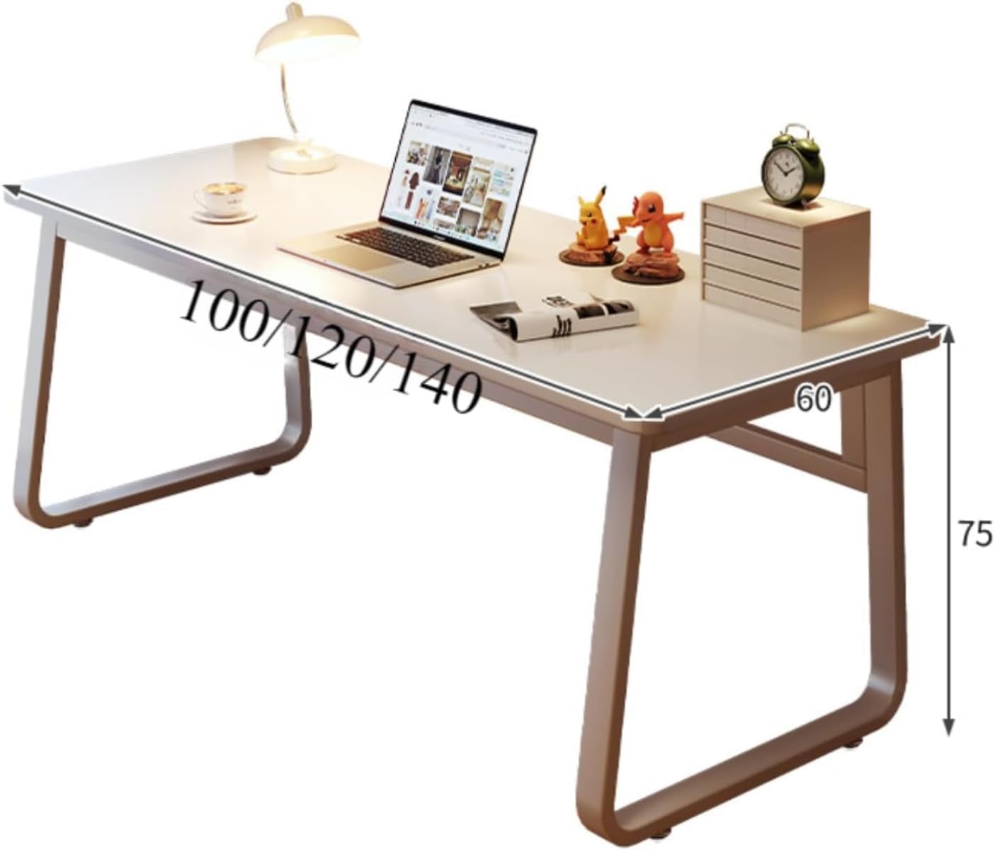 北欧 U型 デスク パソコンデスク 幅80cm×奥50cm シンプル おしゃれ 勉強机 PCデスク