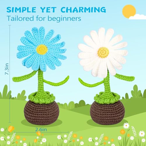 Image of Crochetta Crochet Kit for Beginners, Crochet Starter Kits for Adults | Crochet Kit for Beginners, Crochet Starter Kits for Adults, Step-by-Step Video, DIY Crochet Animal Kits Knitting Supplies