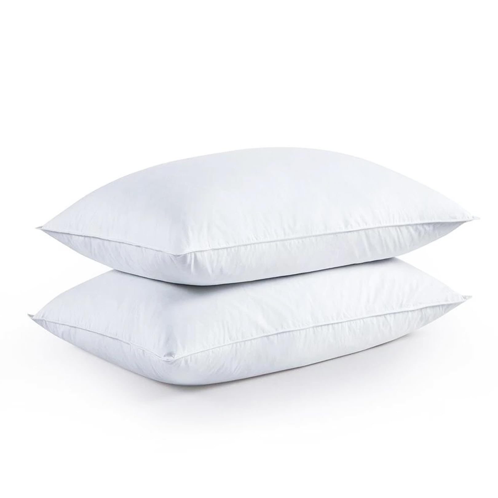 Extra Plush Duck Feather & Down Pillows (Pair) - 85% Feather & 15% Down