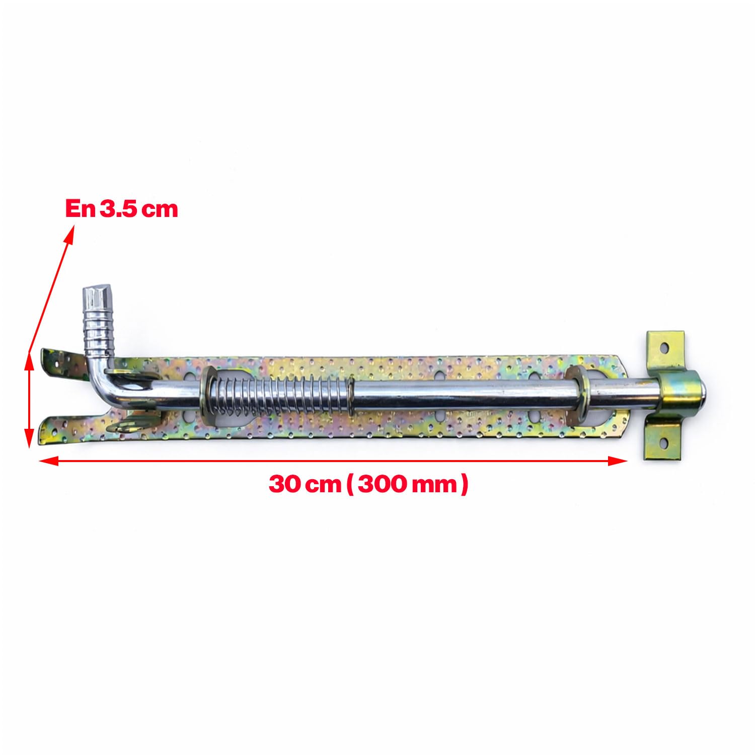 Yaylı Ferforje Mavzer Sürgü 35x300mm Kapı Pencere Kilidi Dayanıklı Metal Güvenlik Sürgüsü