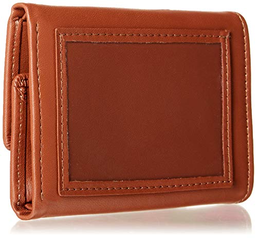 Royce Leather Trifold Key Case Organizer Wallet in Leather, Tan, One Size2