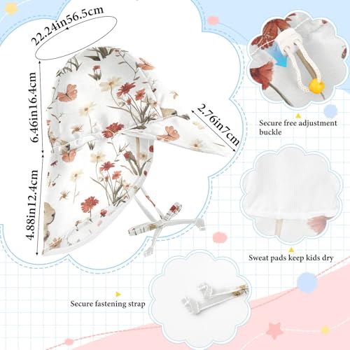 KLL Cartoon Sweet Fish Neutral Infant Beach Hats Baby Boys Caps Girl UPF 50 Large Brim Travel Essentials4