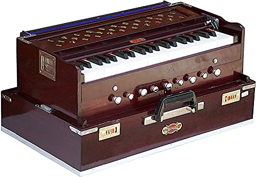 Harmonium BINA No. 17 Delux, In de VS, vouwen, speciaal dubbel riet, safri, Kirtan, 9 stops, palissander kleur… - Image 5