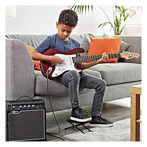 Guitare électrique 3/4 LA par Gear4music Rouge avec ampli 10 W et housse - Les Beatles, Paul McCartney, John Lennon, RIngo Starr, George Harrison Guitare électrique 3/4 LA par Gear4music Rouge avec ampli 10 W et housse – Image 3