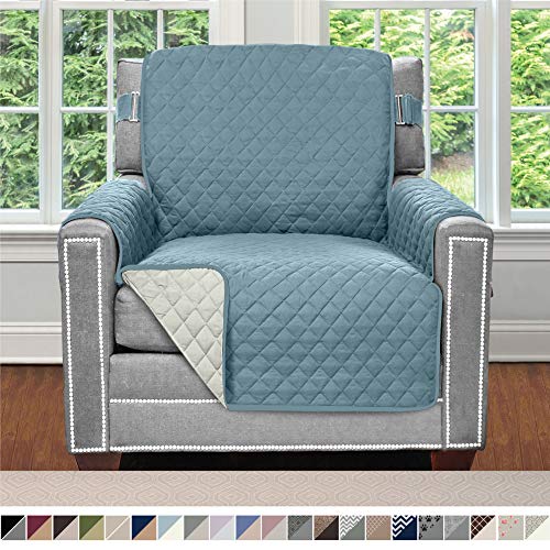 Sofa Shield Original Patent Pending Reversible Chair Protector for Seat Width up to