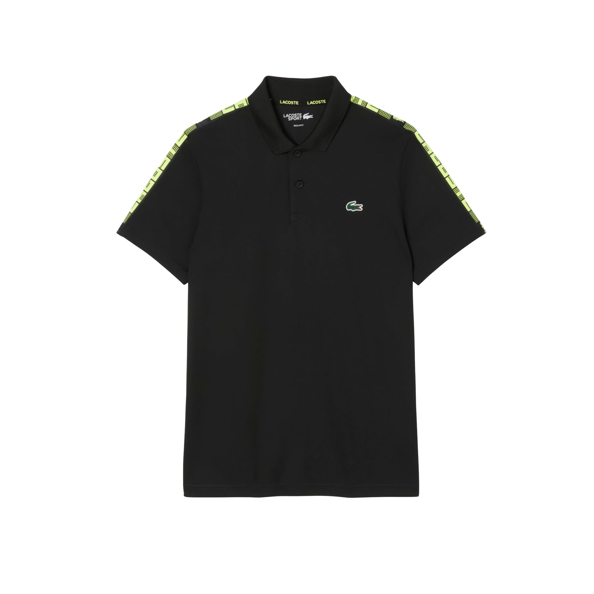 Lacoste Men's Ultra-Dry Branded Stripe Tennis Polo
