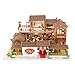 HEYANG DIY stile cinese Datang casa delle bambole della città antica modello con luce LED miniatura casa delle bambole kit con mobili montato a mano modello di costruzione creativo