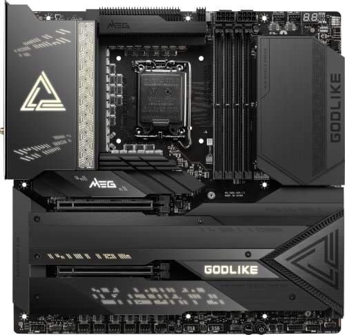 Image of MSI MEG Z790 GODLIKE Gaming Motherboard (Supports 12th /13th / 14th Gen Intel Processors, LGA 1700, DDR5, PCIe 5.0, M.2, 10Gbps LAN, USB 3.2 Gen2, Wi-Fi 6E, Bluetooth 5.3, Thunderbolt, E-ATX)