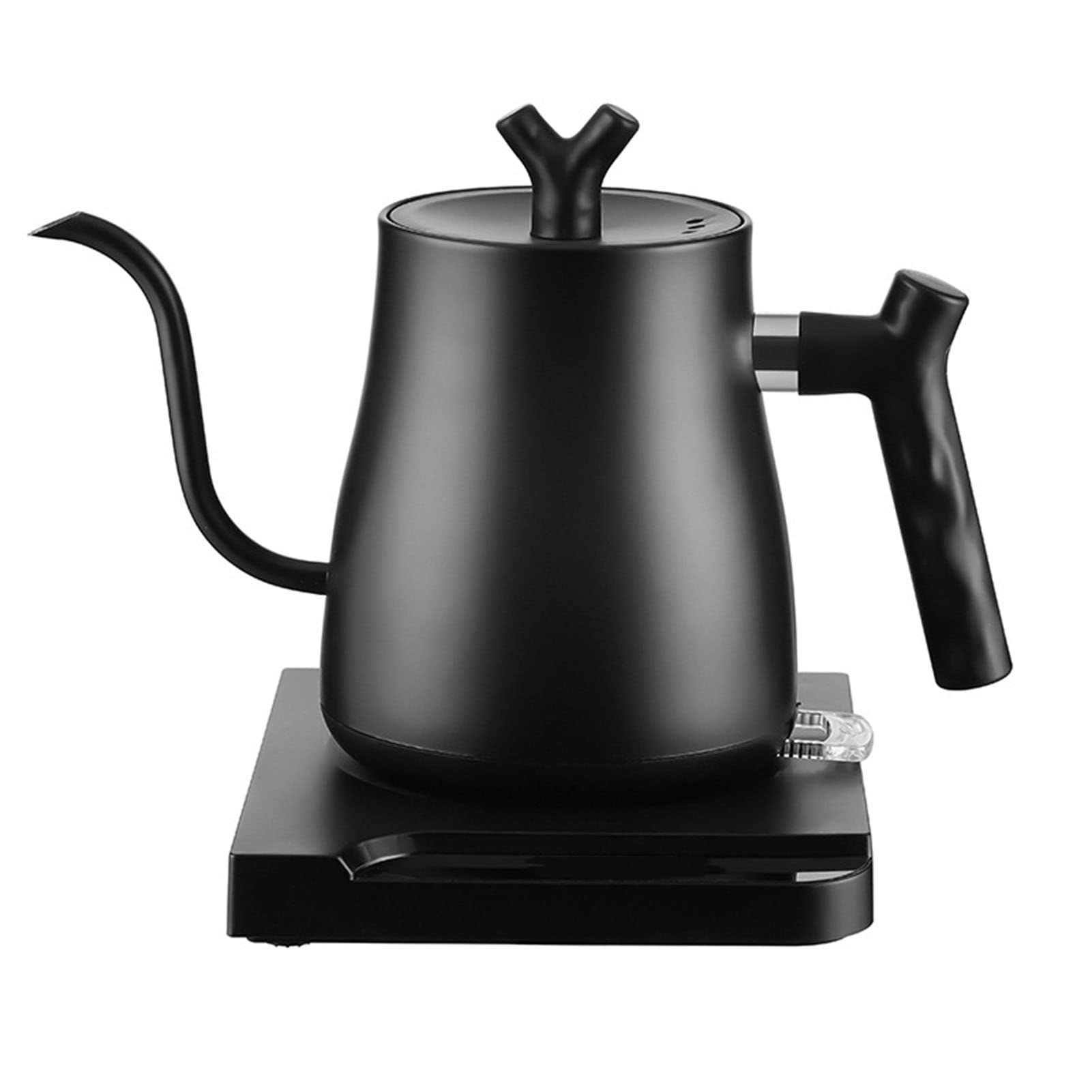 Hervidor Eléctrico con Cuello de Cisne, Hervidor Eléctrico de Acero Inoxidable, Café por Goteo, Té, Tetera Eléctrica con Apagado Automático, Protección Contra Ebullición en Seco