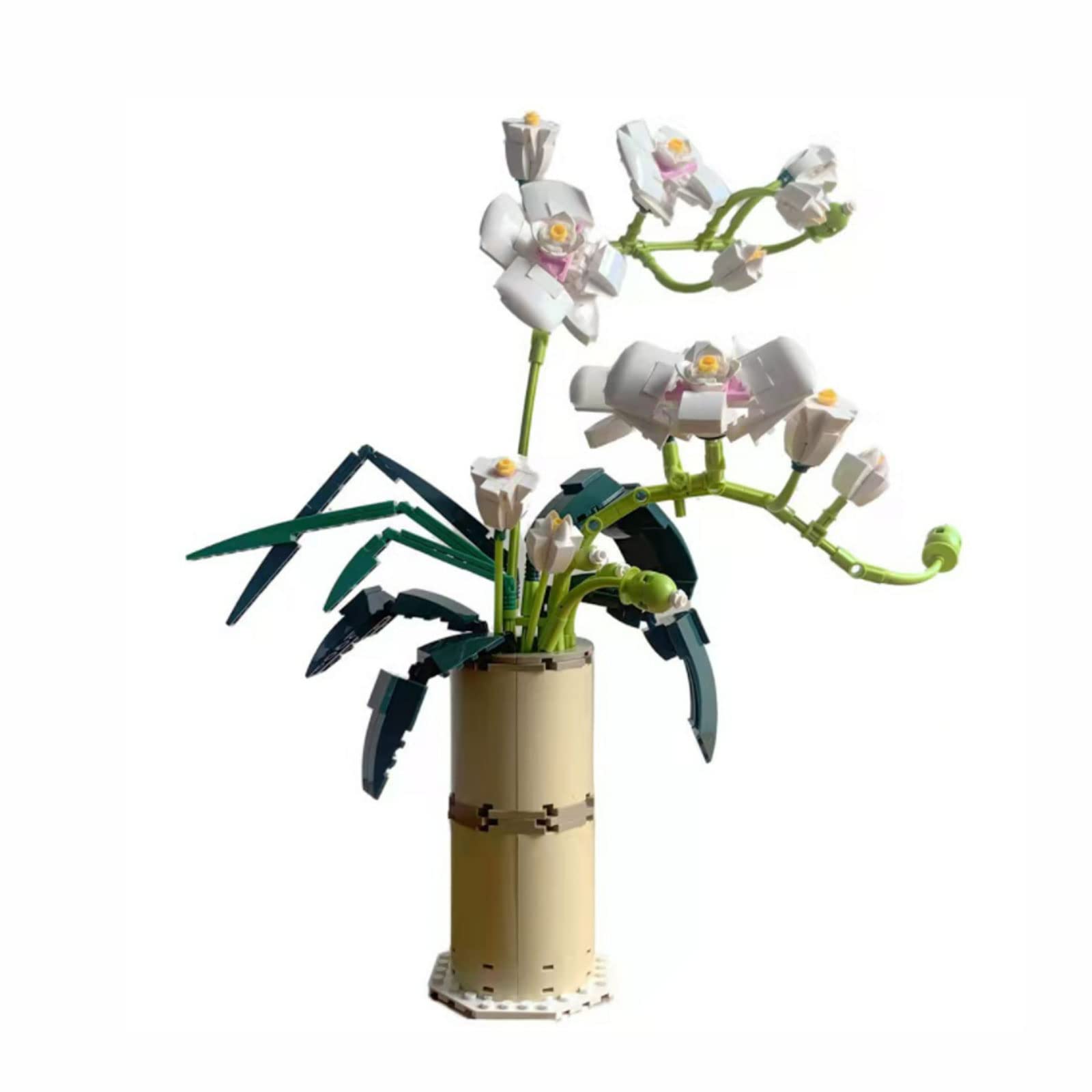 ArabestFlowers Bouquet Building Blocks Set, Orchid Plant Decor Flowers Bonsai Creative Building Project for Adults, Artificial Flower for Home Decoration, Birthday Favors (588 Pieces)