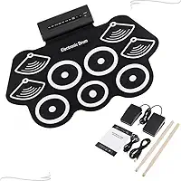 Bateria Eletrônica Portátil Profissional Instrumento Musical 9 Pads Drum