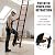AOPENG Telescoping Ladder,8.5FT Quick Folding Aluminum Extension Ladder for RV/Home/Outdoor, 330lbs Max Load