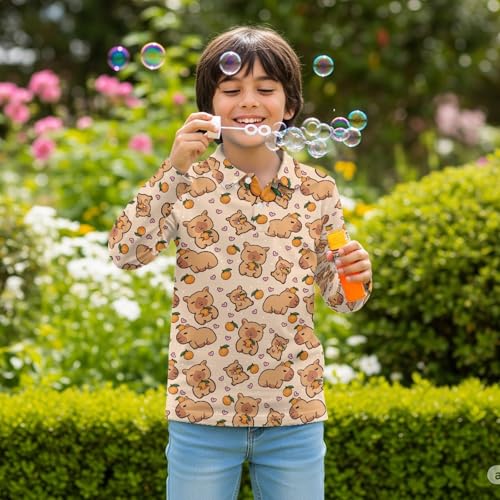 HUIACONG Boys Girls Golf Shirts for Kids Children Undershirts3