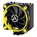 Arctic Freezer 33 eSports One – Dissipatore di processore semi-passivo con ventola Bionix da PWM 120 mm, Dissipatore per CPU fino una potenza di raffreddamento di 320 Watt (Giallo)