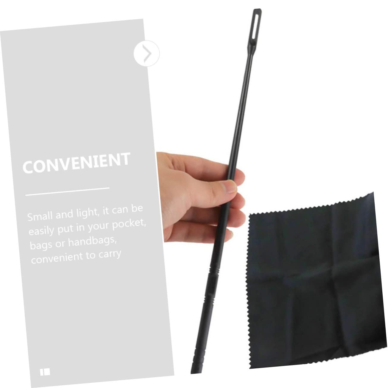 ifundom Flute Cleaning Rod Set Tarnishing Cloth Flute Clarinet Saxophone Cleaning Kit 1 Set of Flute Cleaning Tools