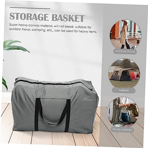 Thickened Oxford Storage Bag Large Capacity Moving and Travel Tote for Clothes Durable Handbag for Home Hotel and Organization Grey4