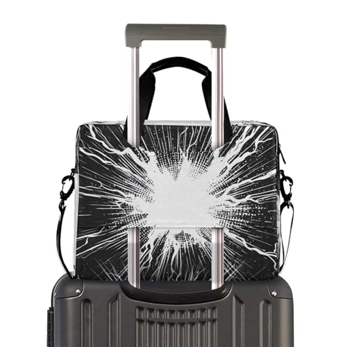 Maletín negro y blanco para laptop ALAZA 13-15.6 pulgadas miniatura 3