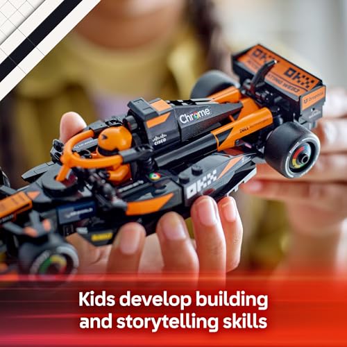 Image of LEGO Speed Champions McLaren F1 Team MCL38 Race Car Toy - Building Set for Kids, Boys & Girls, Ages 10+ - Toy Car for F1 Fans - Gift Idea for Birthday - 77251