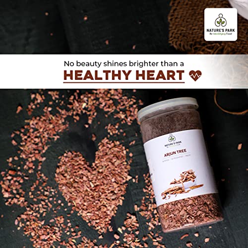 Image of Nature's Park Herb - Arjun Tree (Arjun Chaal) - Bitter in Taste, Improves High Blood Pressure (Pet Jar) 85gm