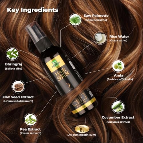 Image of BT BOERICKE & TAFEL B&T Hair Serum - Enriched With Flax Seed Extract, Rice Water, Amla For Hair Nourishment