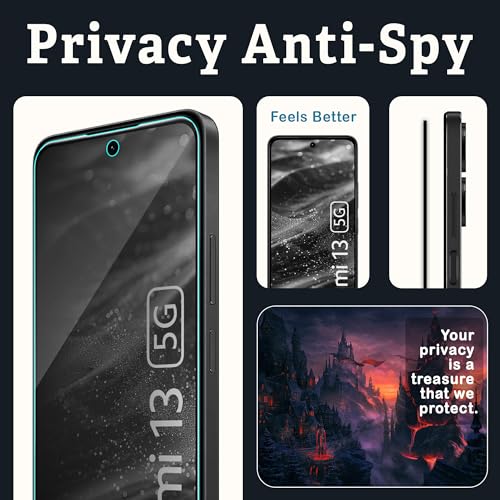 Image of ArmourPro Privacy Tempered Glass Screen Protector Compatible for Redmi 13, Redmi 12 and Poco M6 Pro (6.79 Inch) with Edge to Edge Coverage and Easy Installation kit (Pack of 2)