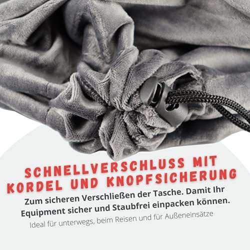 Magnet-Kauf STAUBFREI Neopren Kamerabeutel Kamera Tasche mit Fütterung Kameratasche oder Objektivtasche Mit Fleece und Mikrofaser Schutz (Größe:S) – Bild 5