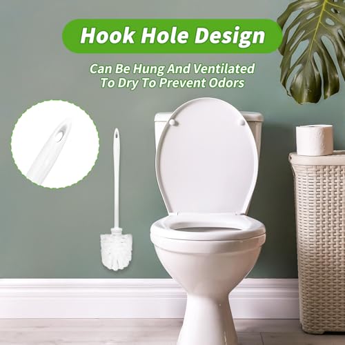 Image of 35pcs Toilet Brush Pack Long Handled Heavy Duty Commercial Toilet Brush Without Holder Disposable Toilet Brush Set